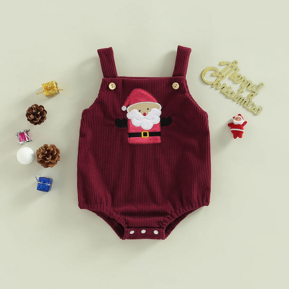 Mini Fashion™ - Weihnachtsdesign - Overall Weihnachtsstrampler