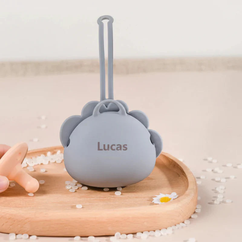 Personalized Pacifier Case – Graviert & praktisch – Personalisierter Schnullerhalter