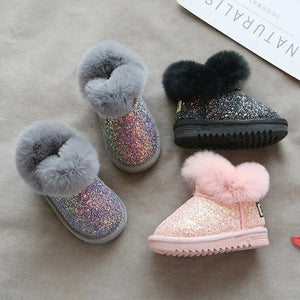 Mini Fashion™ - Warm & Stylisch - Glitzer Kinder Winterschuhe