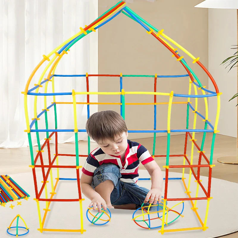 BuildPlay – Fantasie & Geschicklichkeit – Konstruktionsrohre mit Verbindungsstücken