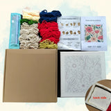 ThreadArt – Handgefertigt & farbenfroh – Tier-Stickset