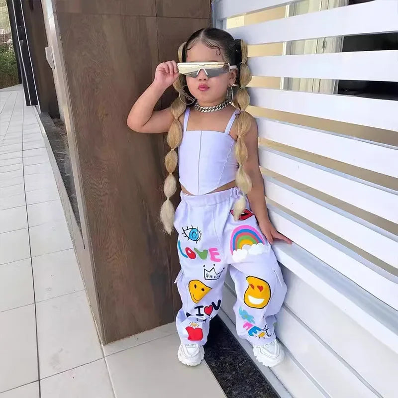 Mini Fashion™ - Modisches Kinder Tank Top & Hosen Set