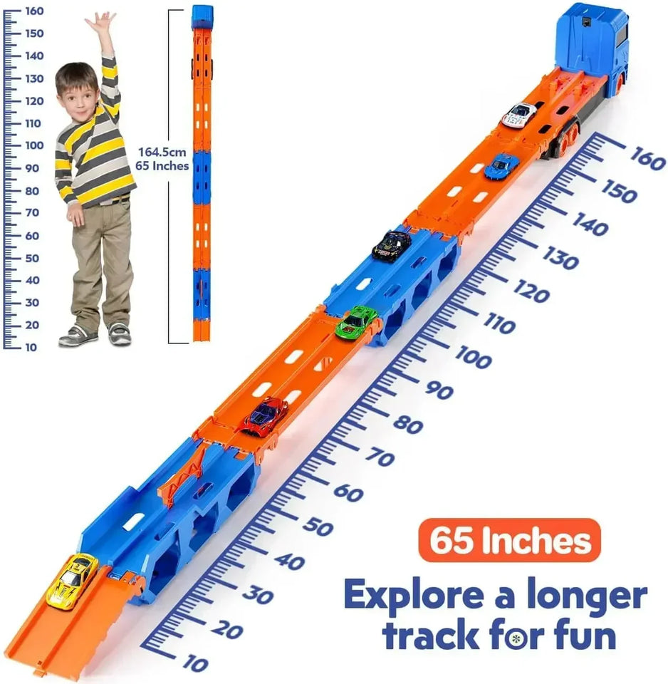 Mega Transporter - 9-in-1-Rennspaß - Transformierbarer Spielzeug-LKW