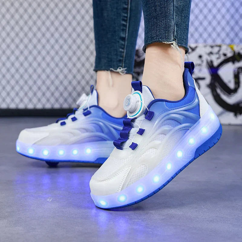 Light-Up Skate Shoes – LED & Komfortabel – Leuchtende Rollschuhe