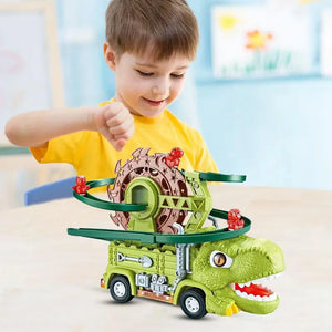 Dino Slide Truck™ - Klettern und Flitzen mit Dinosauriern! - Dinosaurier-Truck