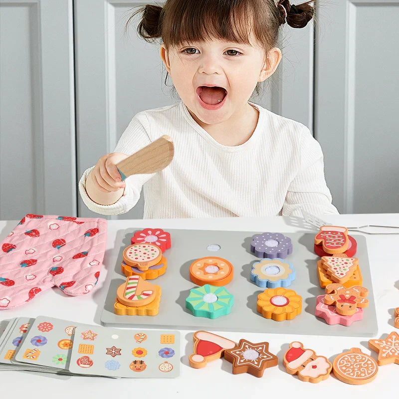 TinyKitchen – Kreativ & Verspielt – Holz-Kekse-Sortierspiel