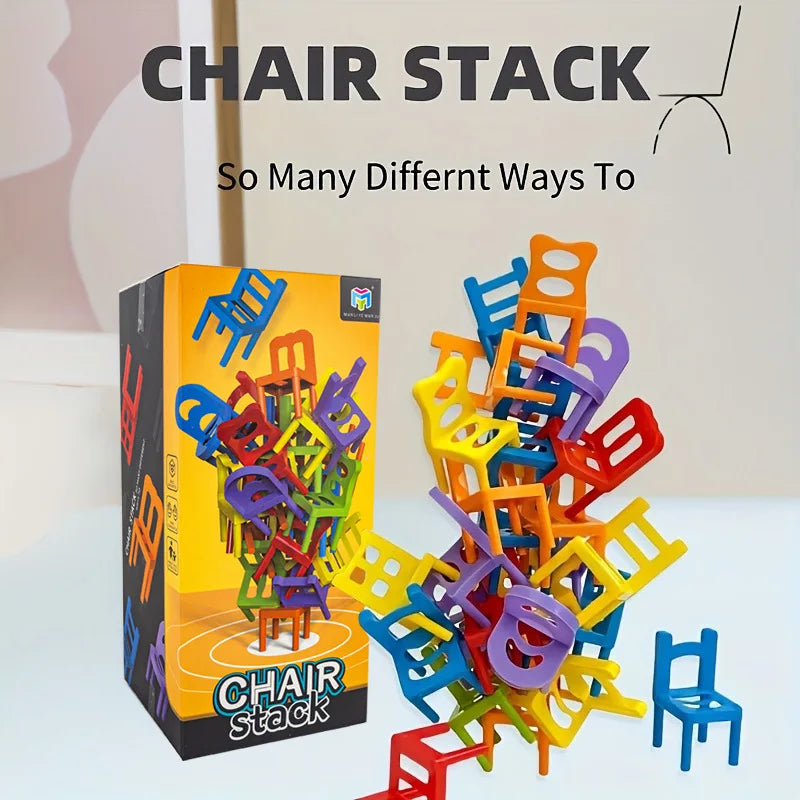 Chair Stack™ - Interaktiv & Kreativität fördern - Stapelstuhlspiel