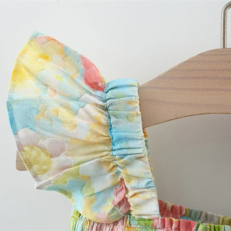 Mini Fashion™ - Sommerlicher Blumen-Chic - Sommerkleid Pfingstrose Druck