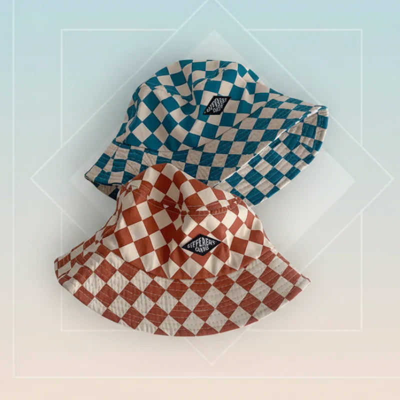 Bucket Hat – Niedlich & schützend – Kinderhut mit Karomuster