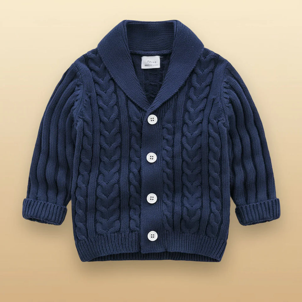 CozyCub – Bequem & Modisch – Gestrickter Kinder-Cardigan-Pullover