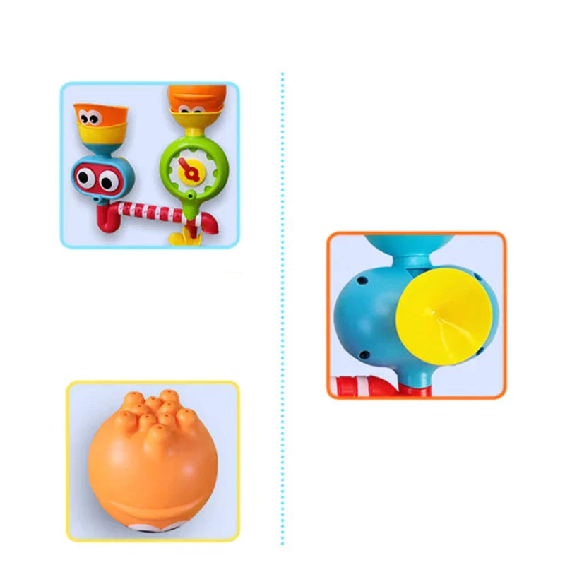 Waterwheel Fun™ – Turn & Splash Wasserspaß - Baby Badespielzeug