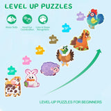 Woods™ - Feinmotorik und Kreativität - 6-in-1-Puzzle