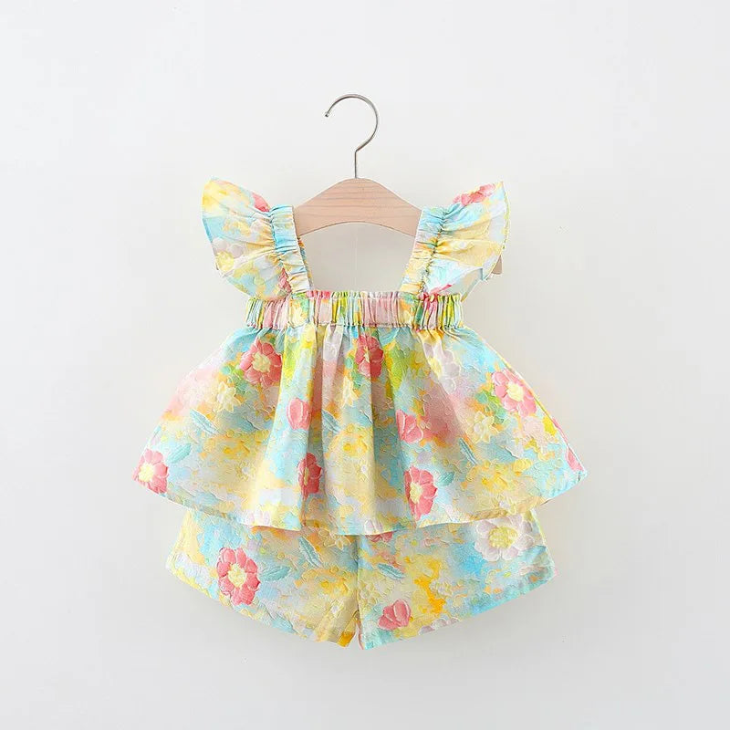 Mini Fashion™ - Sommerlicher Blumen-Chic - Sommerkleid Pfingstrose Druck