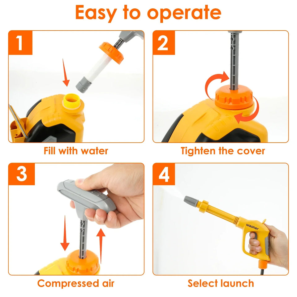 CarWash – Spielerisch & unterhaltsam – Autowasch-Spielset für Kinder