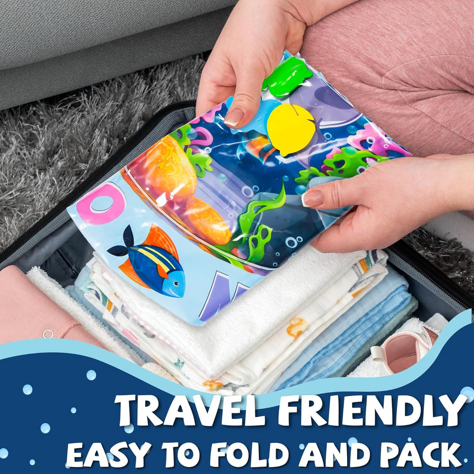 TinyWave – Fröhlich & entwicklungsfördernd – Sensorische Wassermatte für Babys