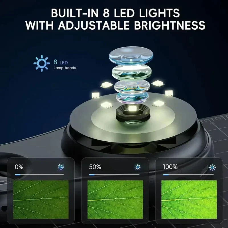 Pocket Microscope 500X - Klein & Leistungsstark - Handlupe