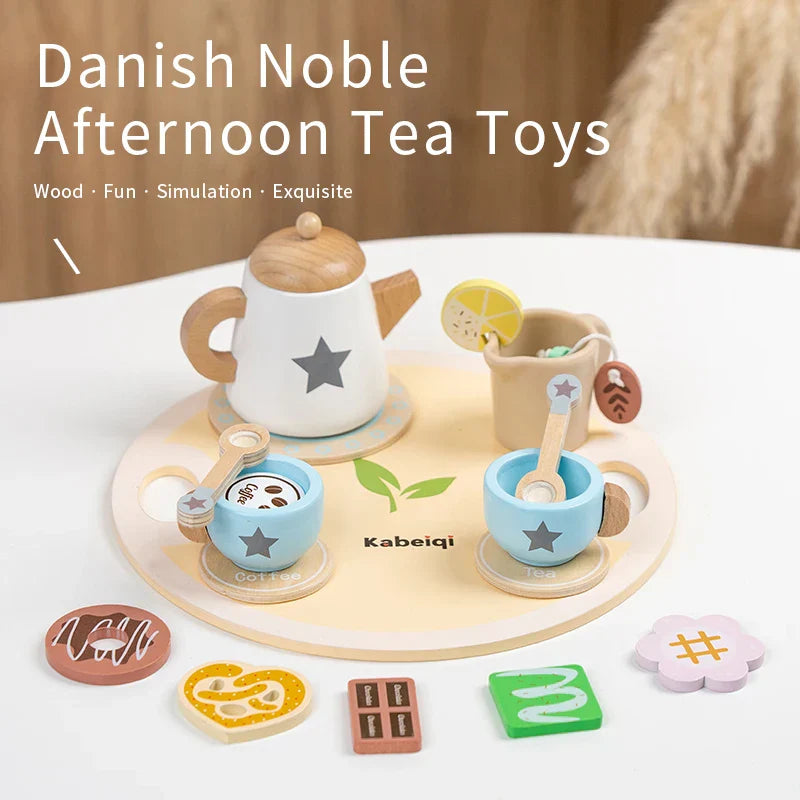 Woods – Einfach & charmant – Teeservice aus Holz für Kinder