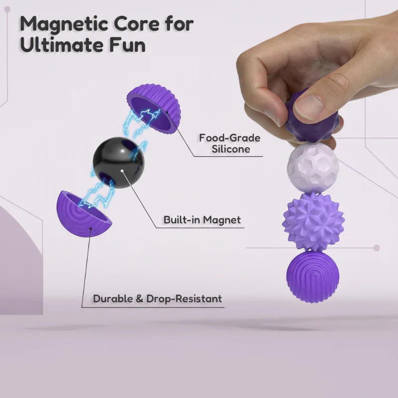 MagniFun – Beruhigend & unterhaltsam – magnetische Silikonkugeln