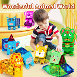 Animal Magnetic Building Blocks™ - Magnetische Bauzauberei - Magnetische Tierfliesen