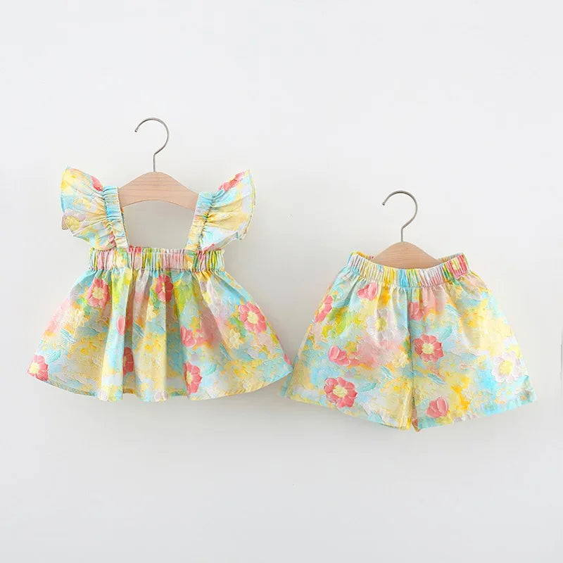 Mini Fashion™ - Sommerlicher Blumen-Chic - Sommerkleid Pfingstrose Druck