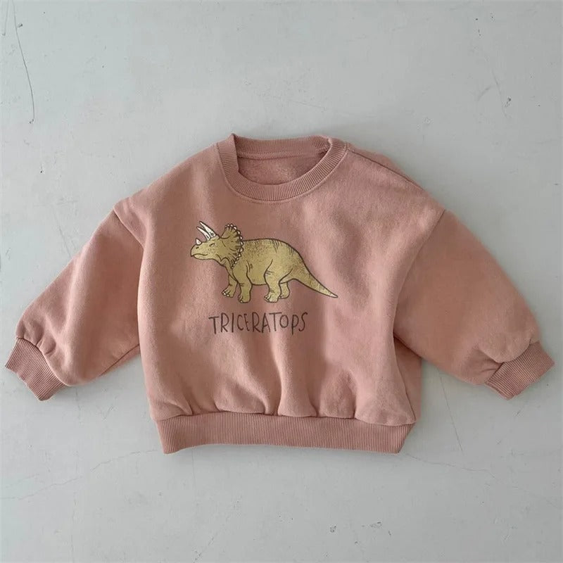 Mini Fashion™ - Niedlicher Dinosaurier Druck - Dino Pullover